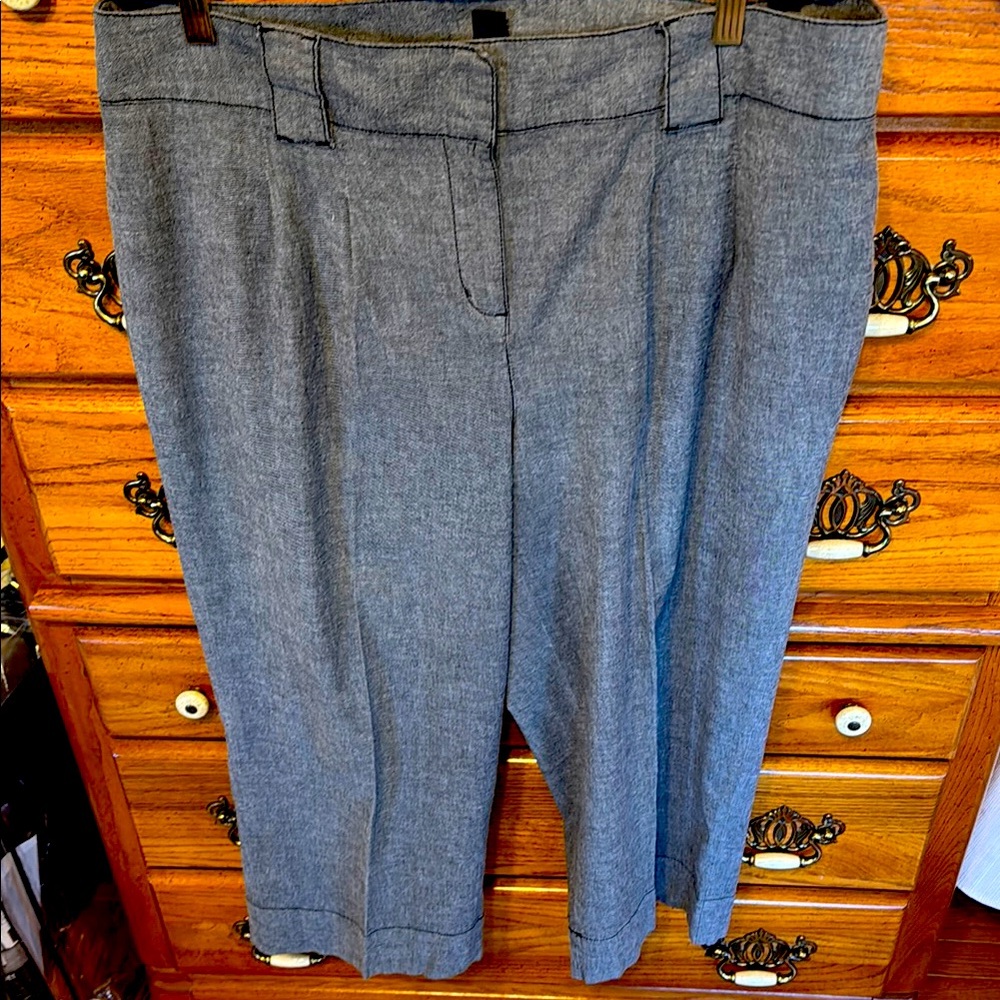 STYLE & CO Modern Cropped Gray Pants 16W